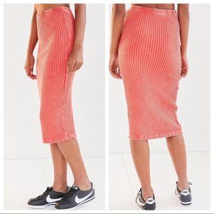 Urban Outfitter's Coral Midi Bodycon Skirt